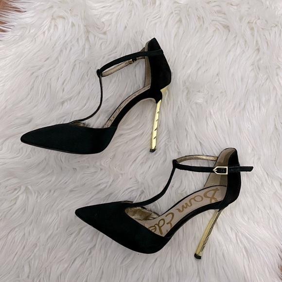 Sam Edelman | Smithfield Pointy Golden heels Stiletto - Picture 6 of 9